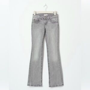 Chic Gray Low Boot Cut Women's Jeans Size EU36 US 26